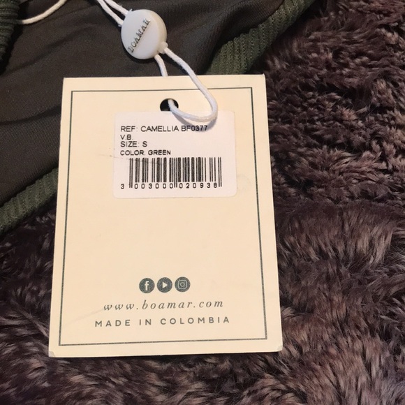 NWT Boamar Camilla size small army green bikini swim bottoms - Picture 4 of 4